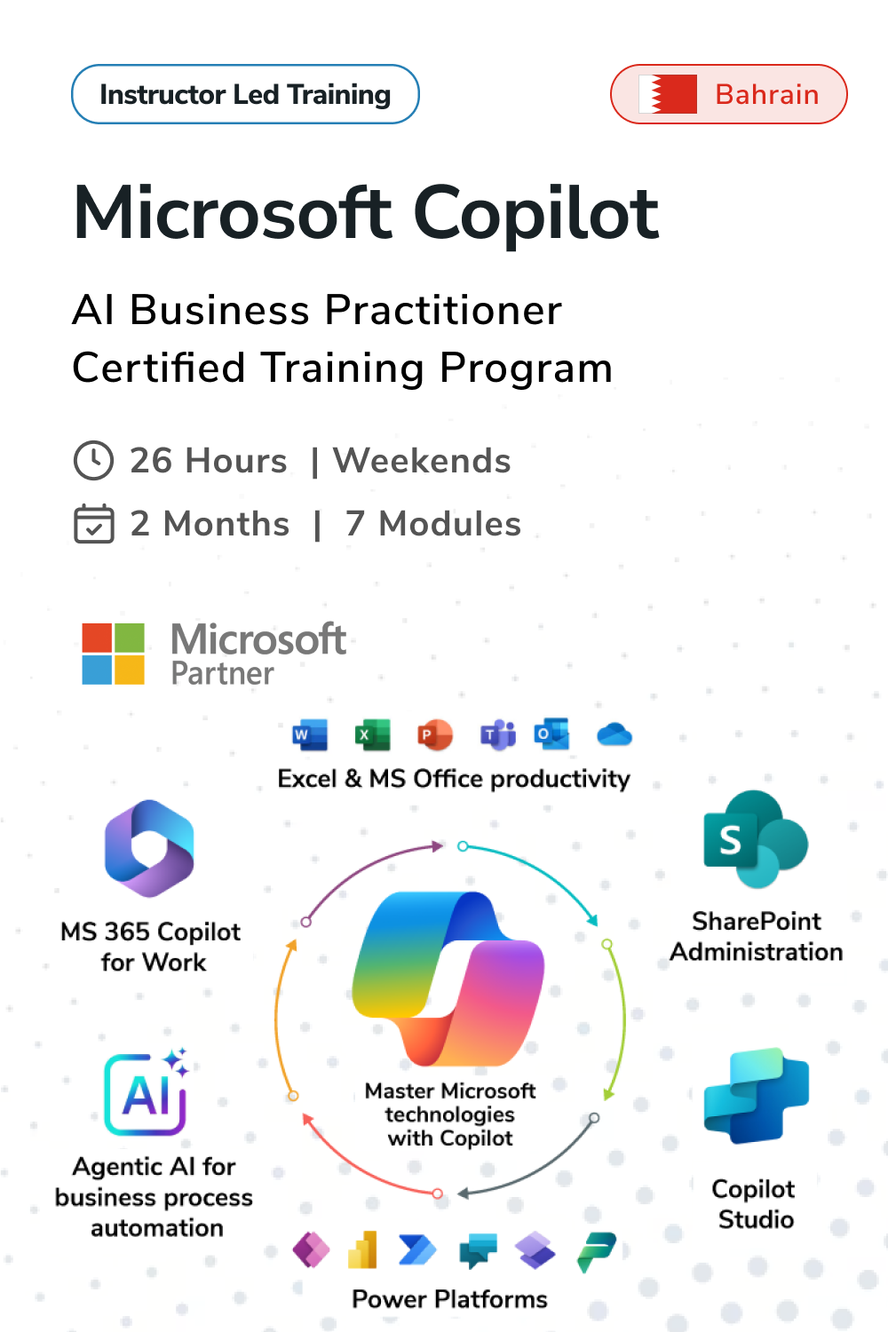 Microsoft Copilot - AI Business Practitioner Certified Training Program in Bahrain
